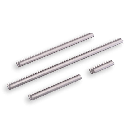 Lew's Finger Cabinet Knobs and Pulls in Brushed Nickel.