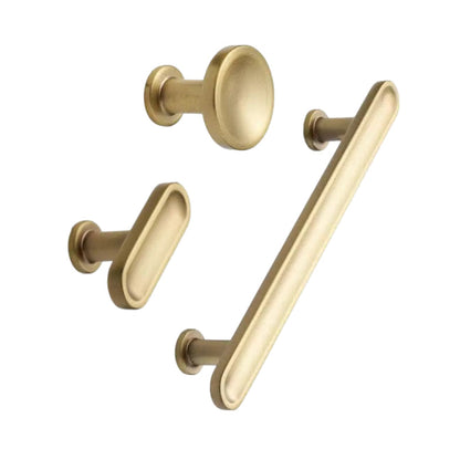 Dark Brushed Gold "Chateau" Cabinet Knobs and Drawer Pull.