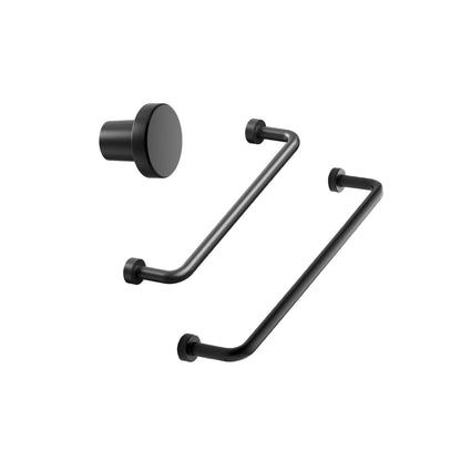 Matte Black "Lounge" Cabinet Knob and Wire Drawer Pulls