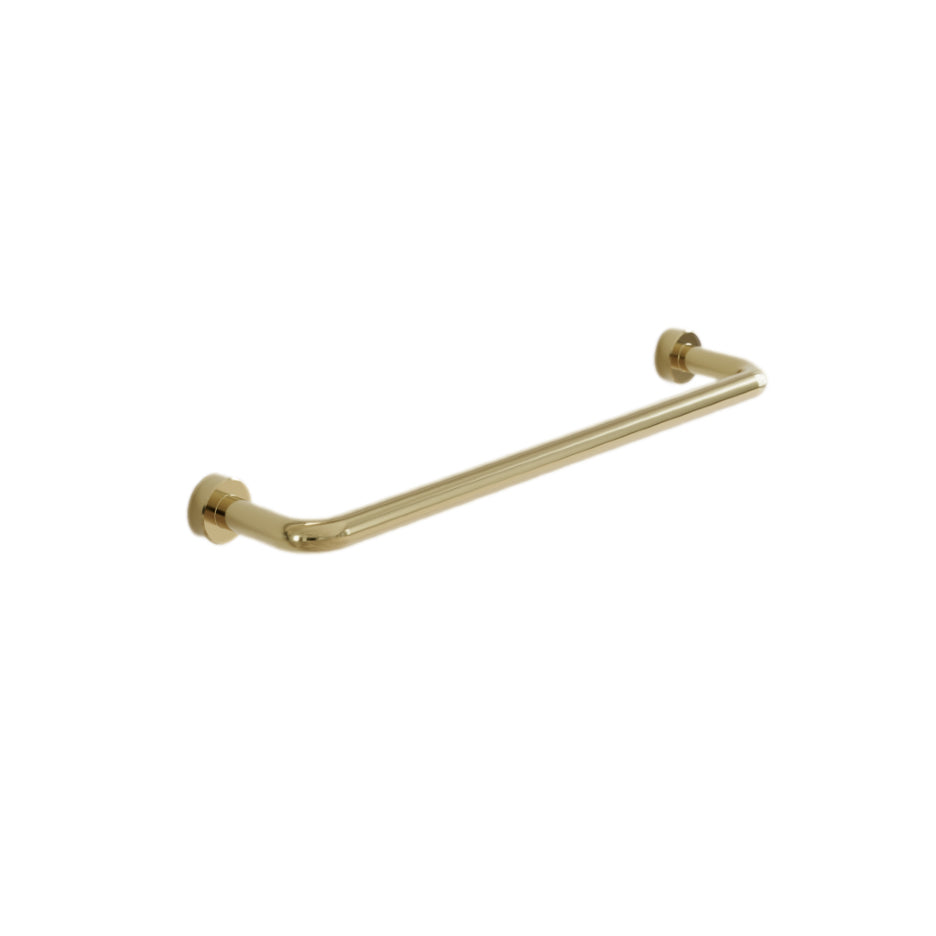 Polished Brass "Lounge" Cabinet Knob and Wire Drawer Pulls.