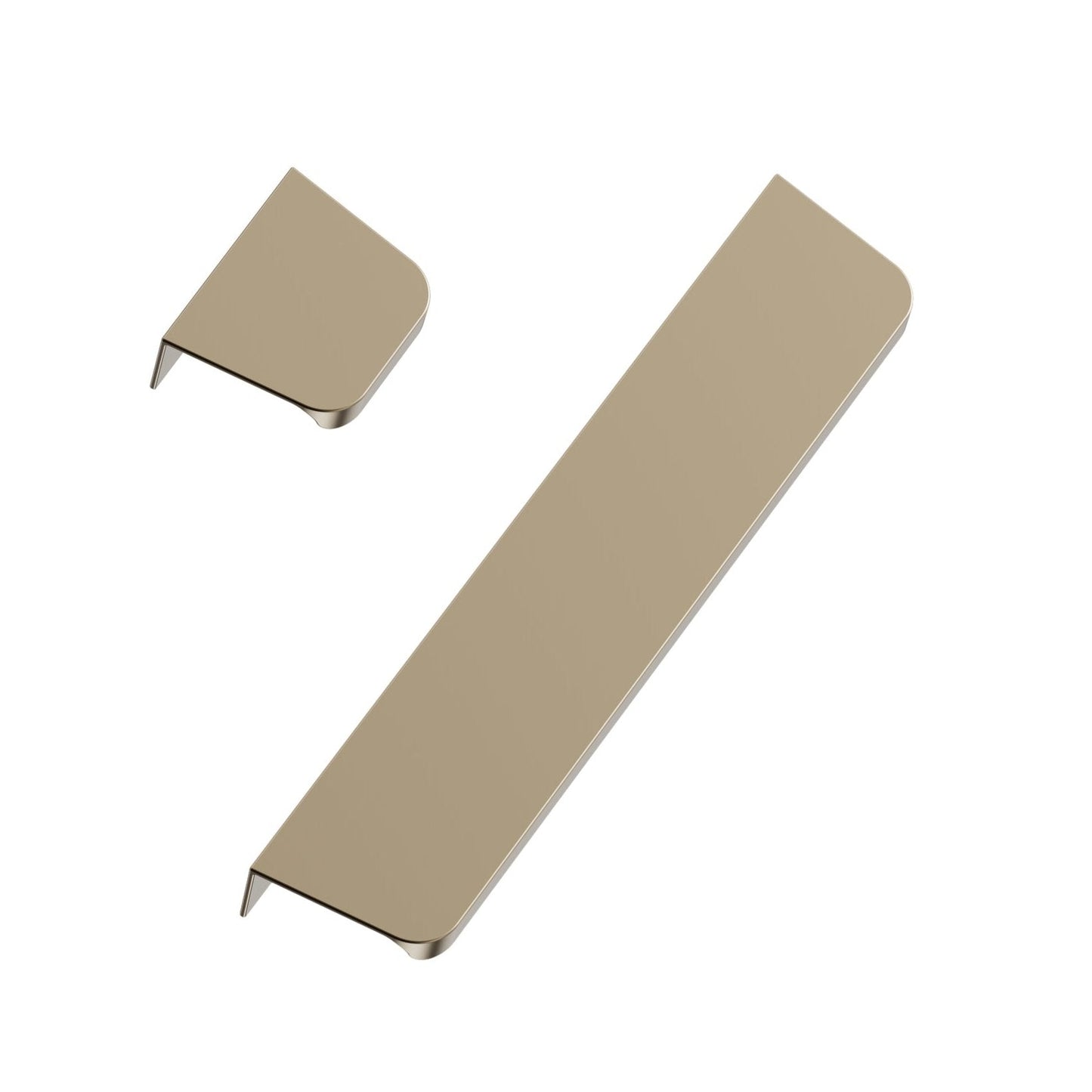 Matte Bronze "Comet" Edge Drawer Tab Pulls