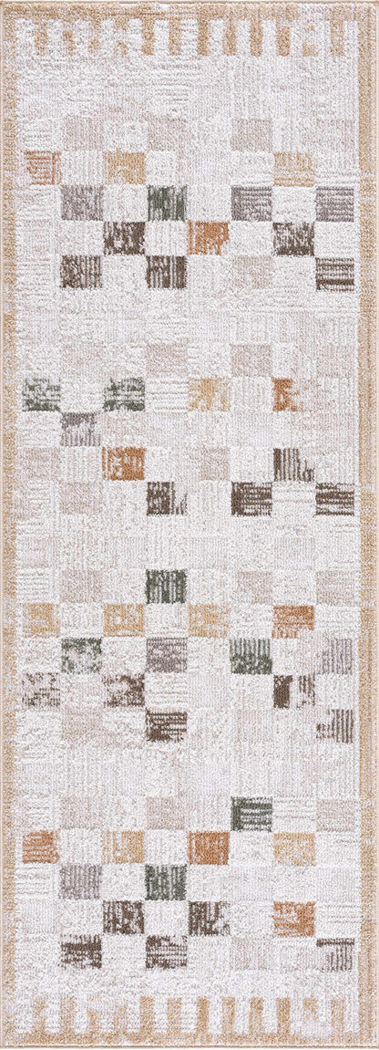 Kanika Checkered Area Rug