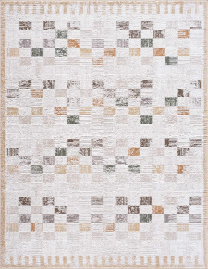 Kanika Checkered Area Rug