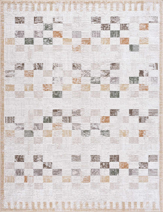 Kanika Checkered Area Rug