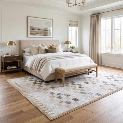 Kanika Checkered Area Rug