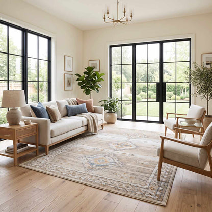 Fumiyo Bordered Area Rug