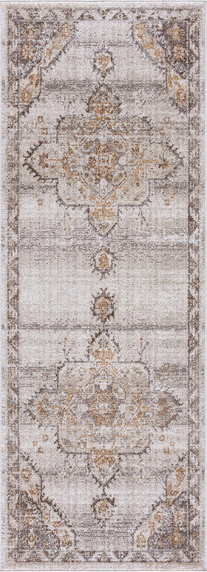 Keltie Beige Medallion Area Rug