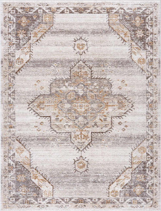 Keltie Beige Medallion Area Rug