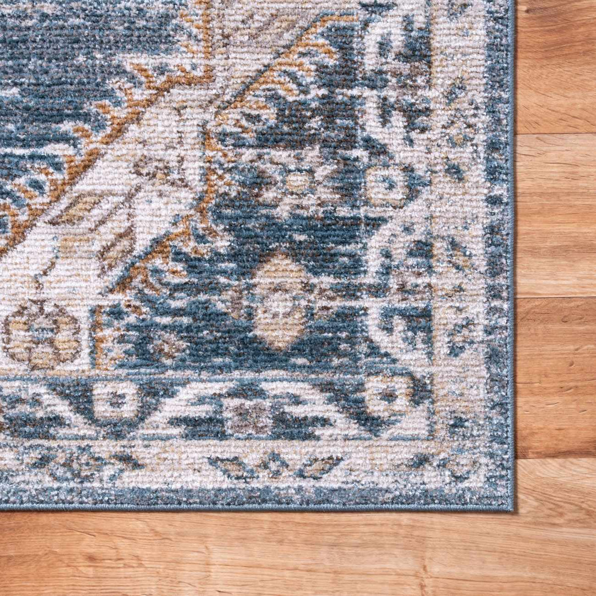 Keltie Blue Medallion Area Rug