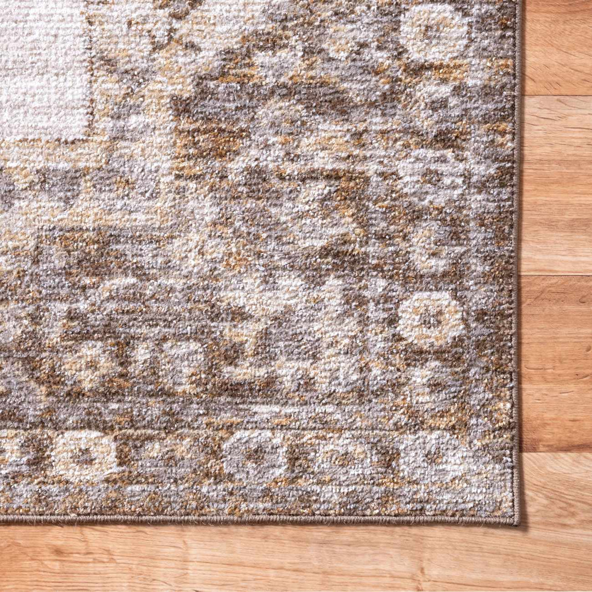 Keeran Tan Medallion Area Rug