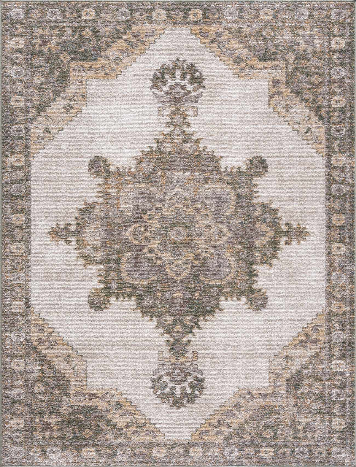 Keeran Ivory Medallion Area Rug