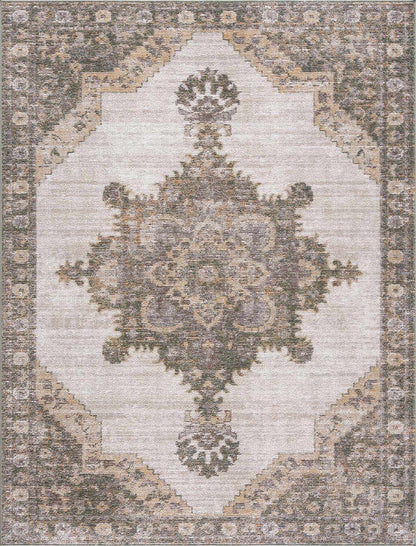 Keeran Ivory Medallion Area Rug