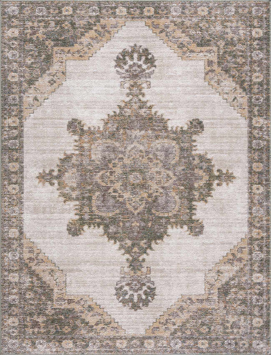 Keeran Ivory Medallion Area Rug