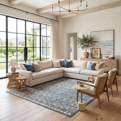 Korbin Blue Natural Area Rug