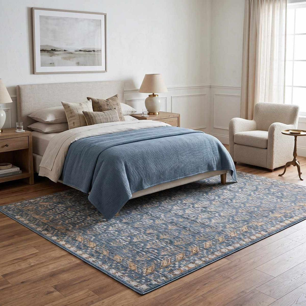 Korbin Blue Natural Area Rug