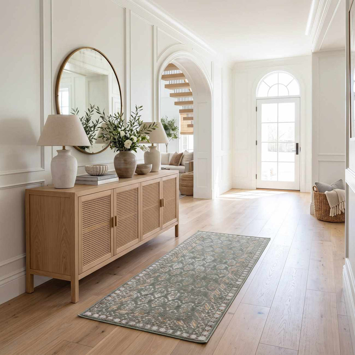 Korbin Green Natural Area Rug