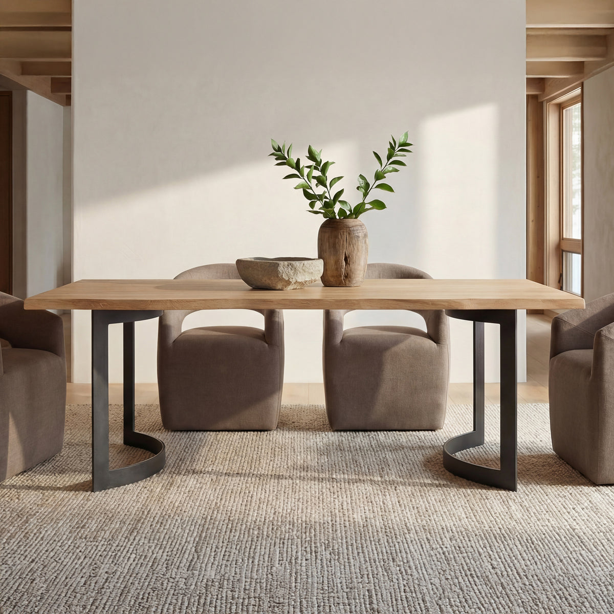Bent Dining Table Small Oak additional view