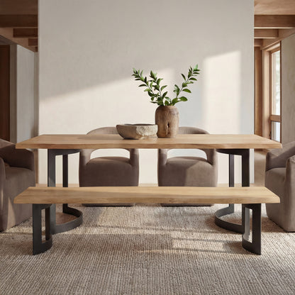 Bent Bench Small Oak additional view