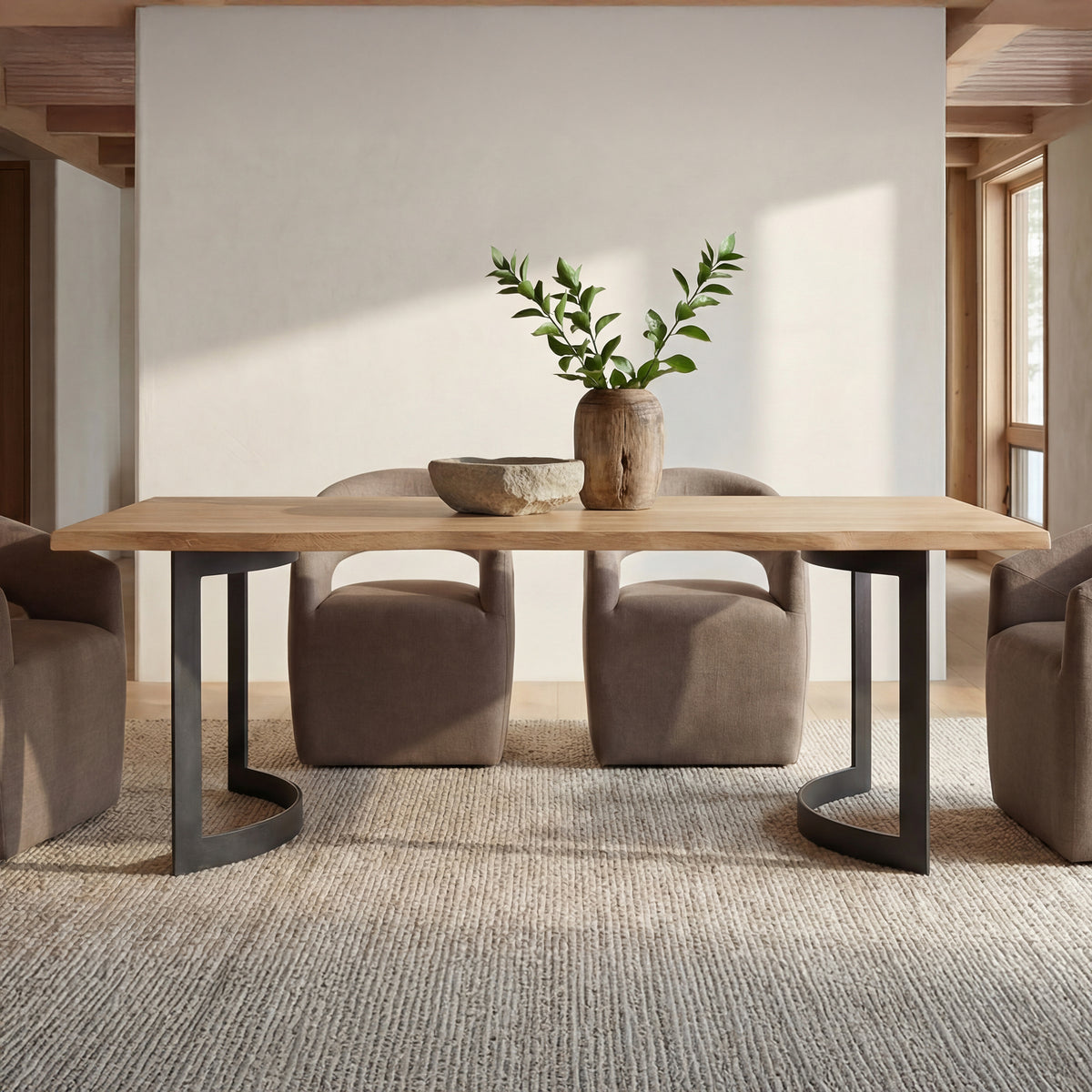 Bent Dining Table Extra Small Oak additional view