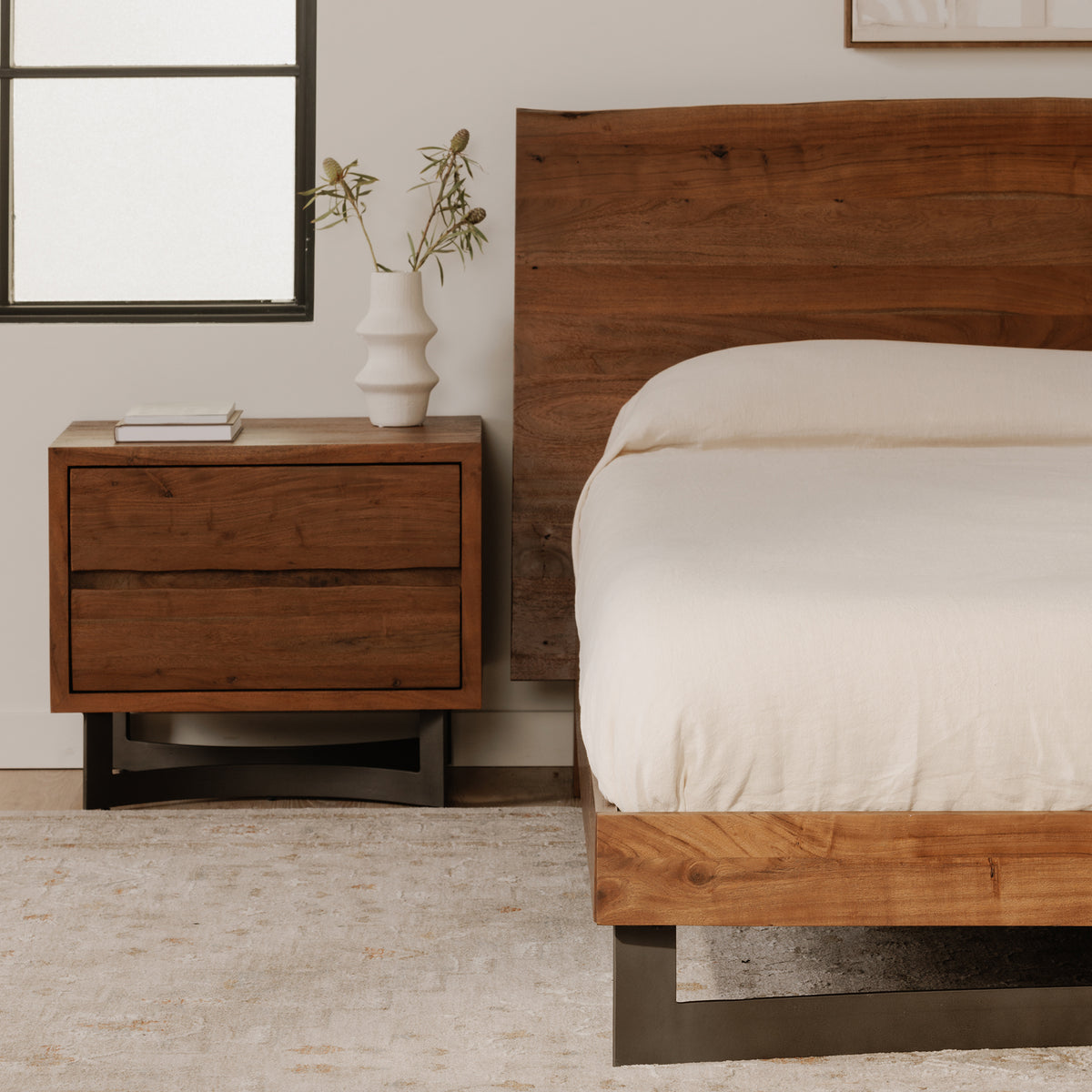 Bent Nightstand Brown - lifestyle
