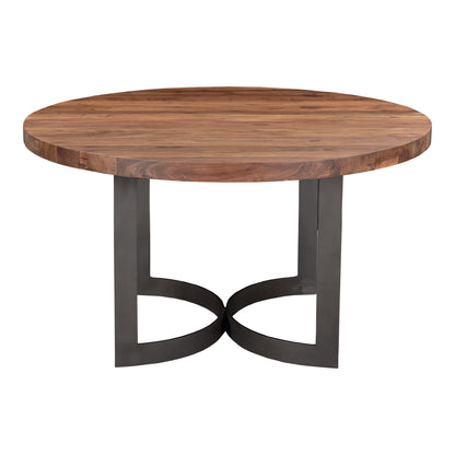 Bent Round Dining Table 54 in Brown - alternate view 1