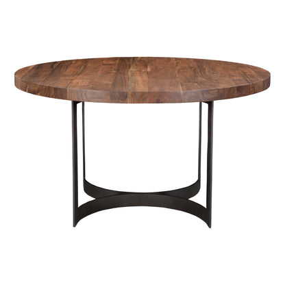Bent Round Dining Table 54 in Brown - alternate view 5