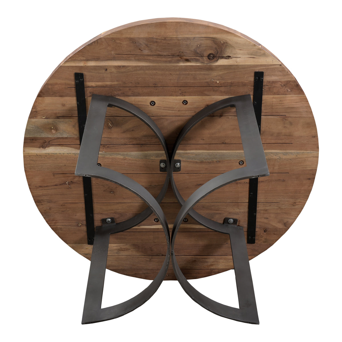 Bent Round Dining Table 54 in Brown - alternate view 9