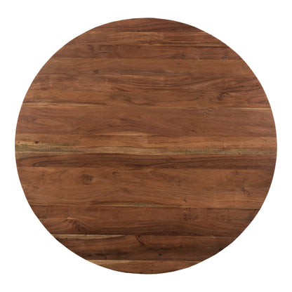 Bent Round Dining Table 54 in Brown - alternate view 8