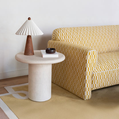 Frida Outdoor Side Table Cream lifestyle image