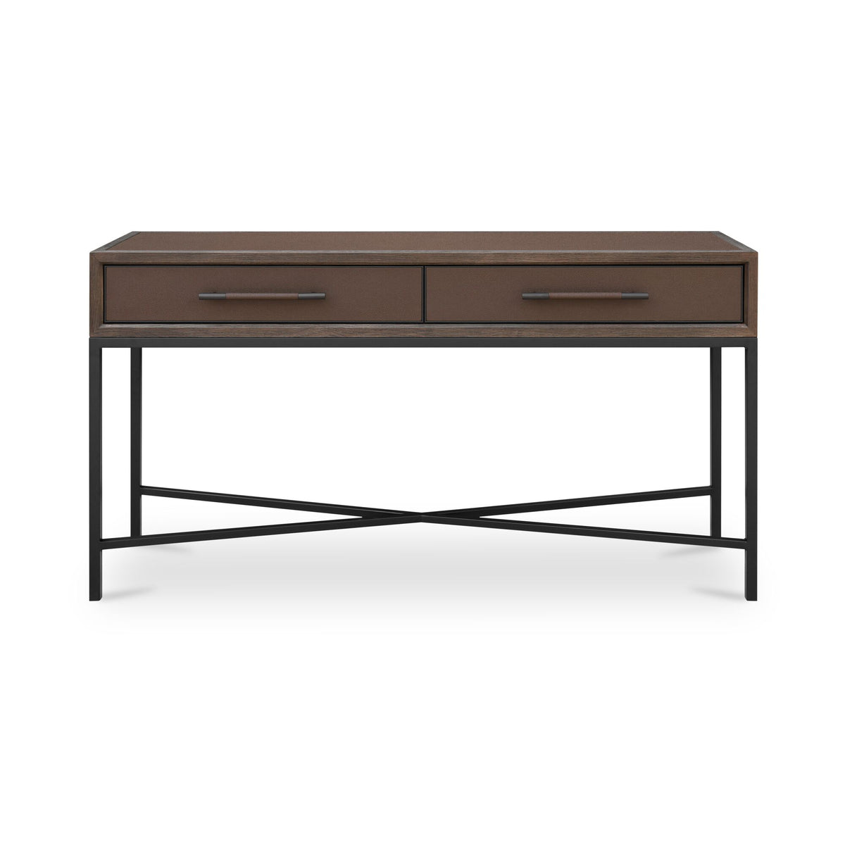 Mako Console Table Brown on white background