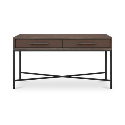 Mako Console Table Brown on white background
