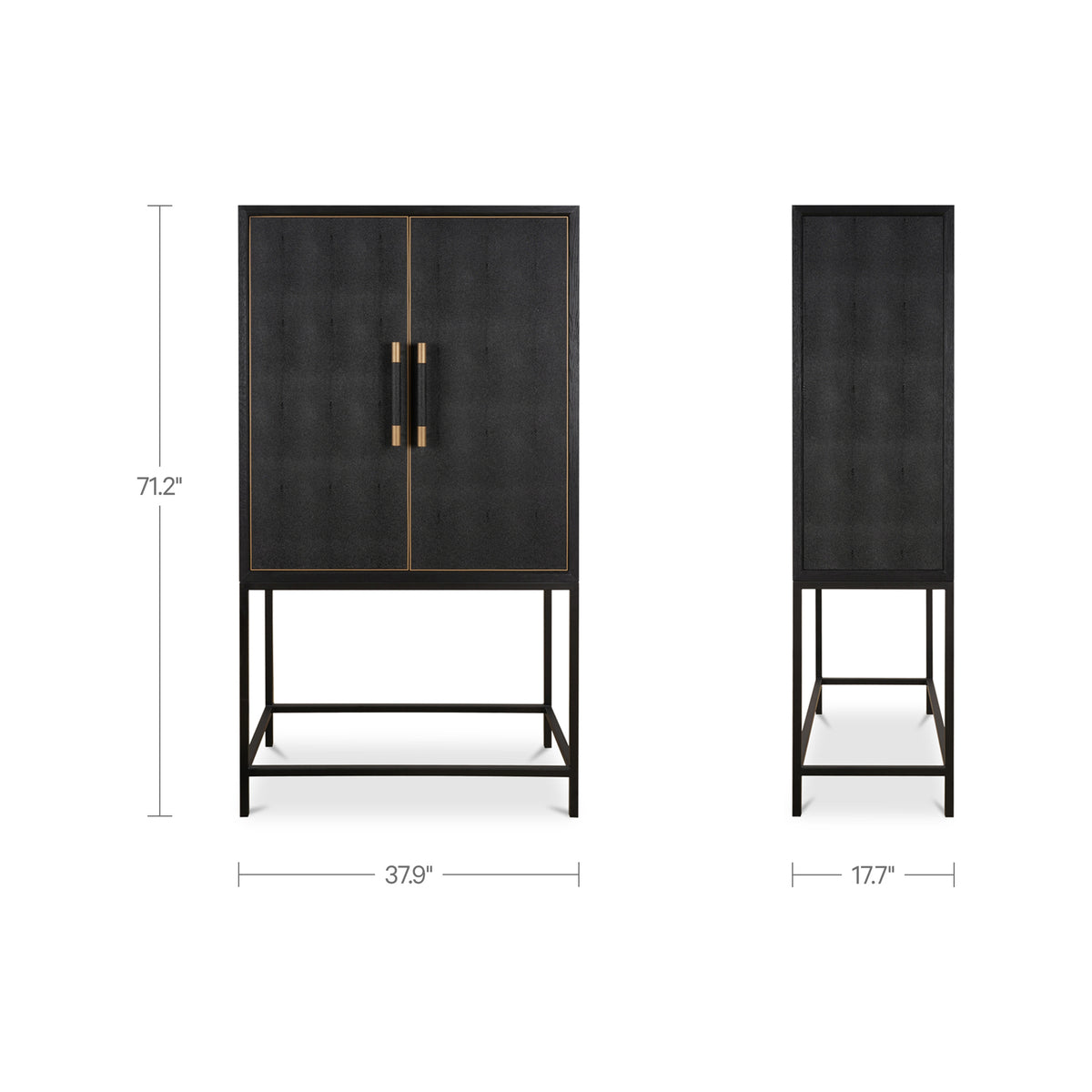 Mako Bar Cabinet Black view 10