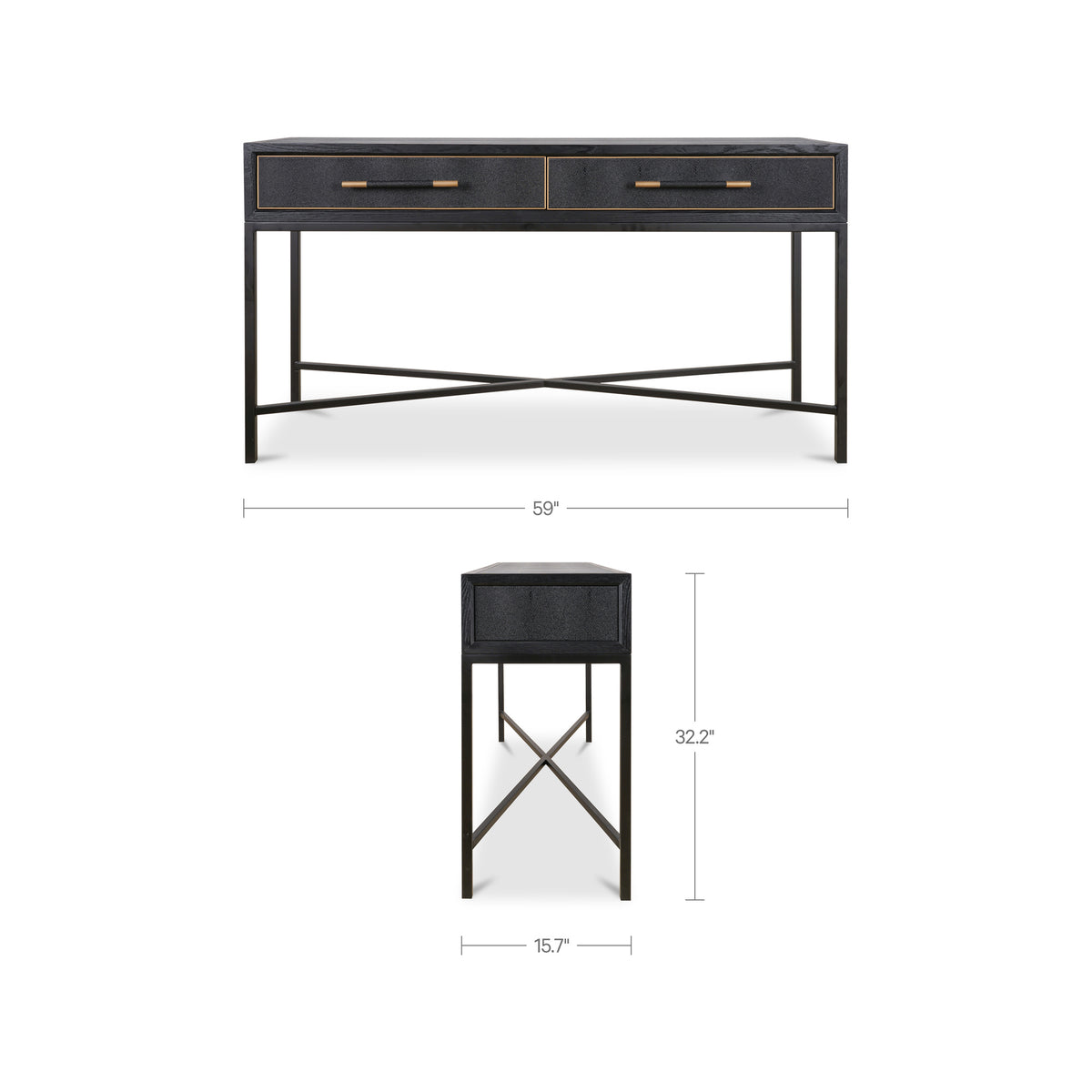 Mako Console Table Black view 10