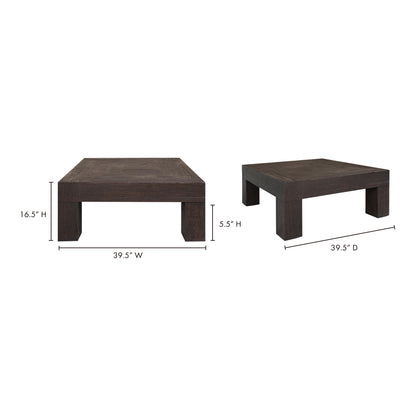 Evander Coffee Table Rustic Brown view 7