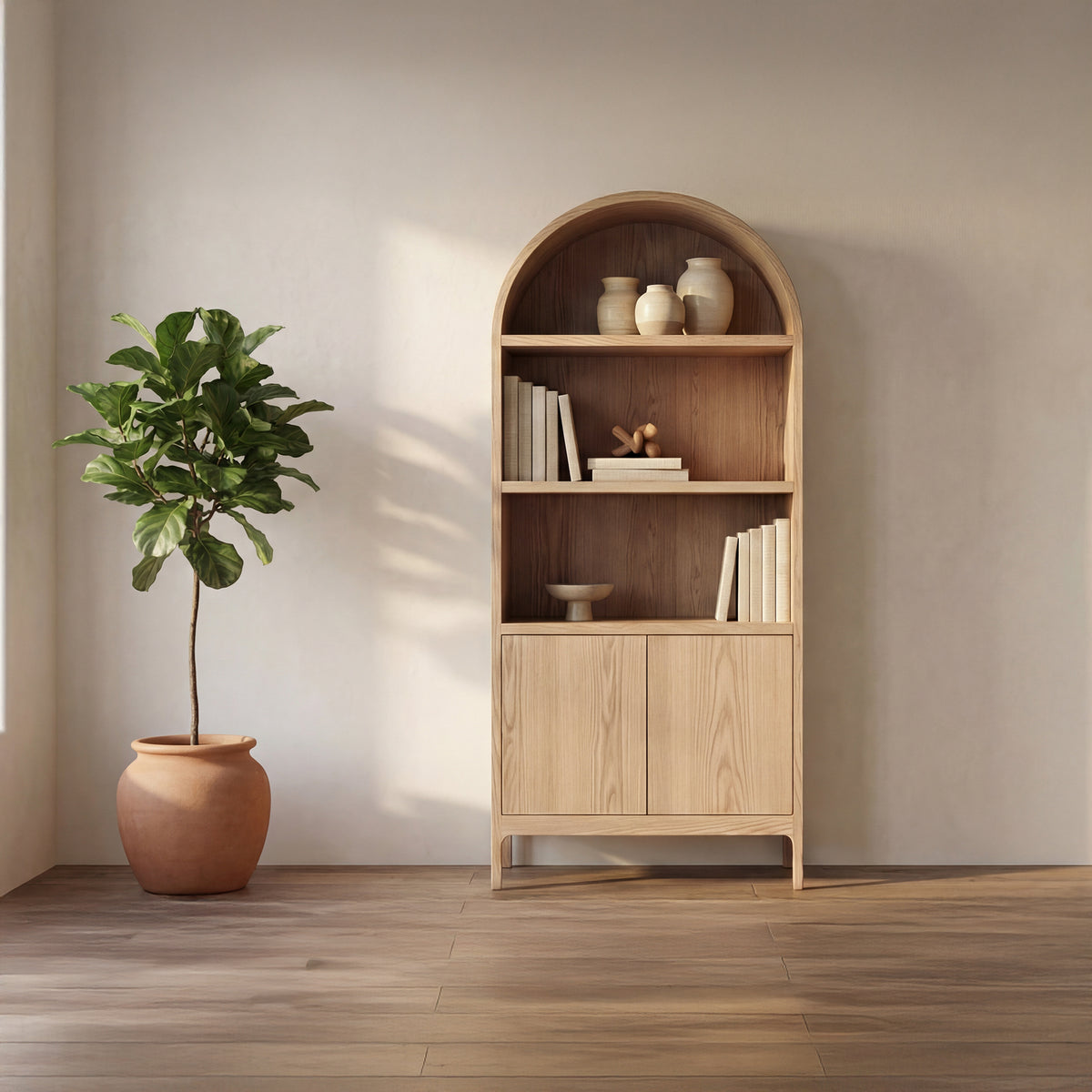 Wilde Display Cabinet Natural lifestyle