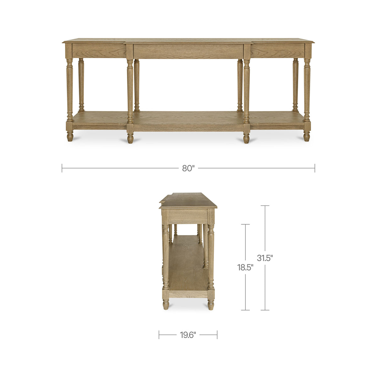 Martha Console Table Brown image 12