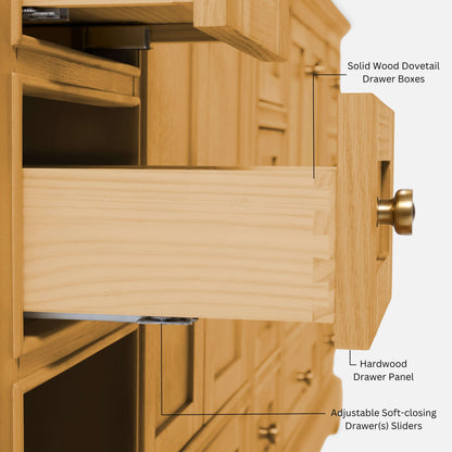 Audrey Bathroom Vanity in Sienna Finish.