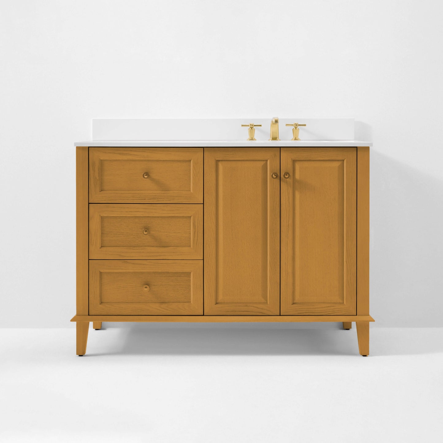 Hannah Bathroom Vanity Collection in Sienna Finish.