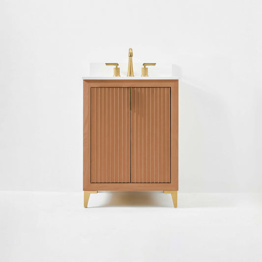 Turlington Bathroom Vanity Collection in Sienna Finish.
