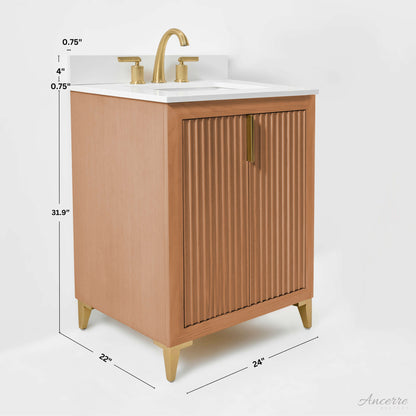 Turlington Bathroom Vanity Collection in Sienna Finish.
