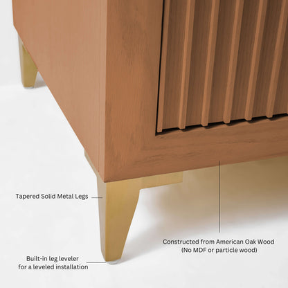 Turlington Bathroom Vanity Collection in Sienna Finish.