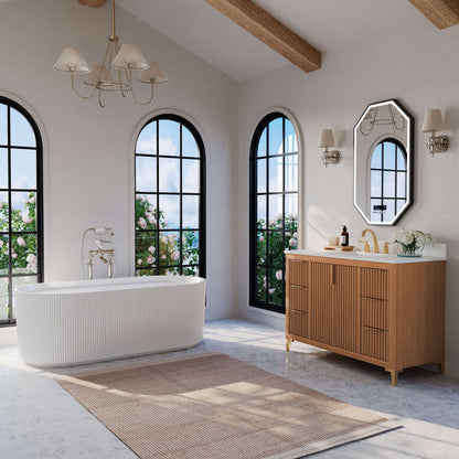 Turlington Bathroom Vanity Collection in Sienna Finish.