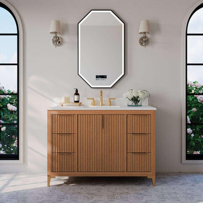 Turlington Bathroom Vanity Collection in Sienna Finish.
