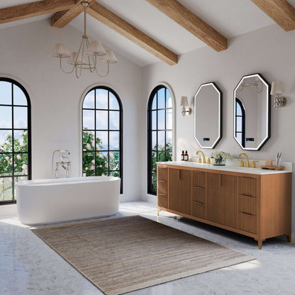 Turlington Bathroom Vanity Collection in Sienna Finish.