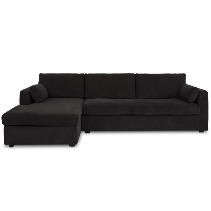 Burrow Sleeper Sectional With Storage Chaise Black Left