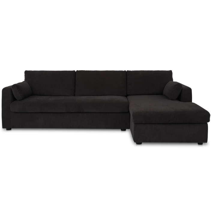 Burrow Sleeper Sectional With Storage Chaise Black Right