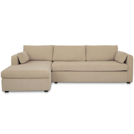 Burrow Sleeper Sectional With Storage Chaise Sand Left