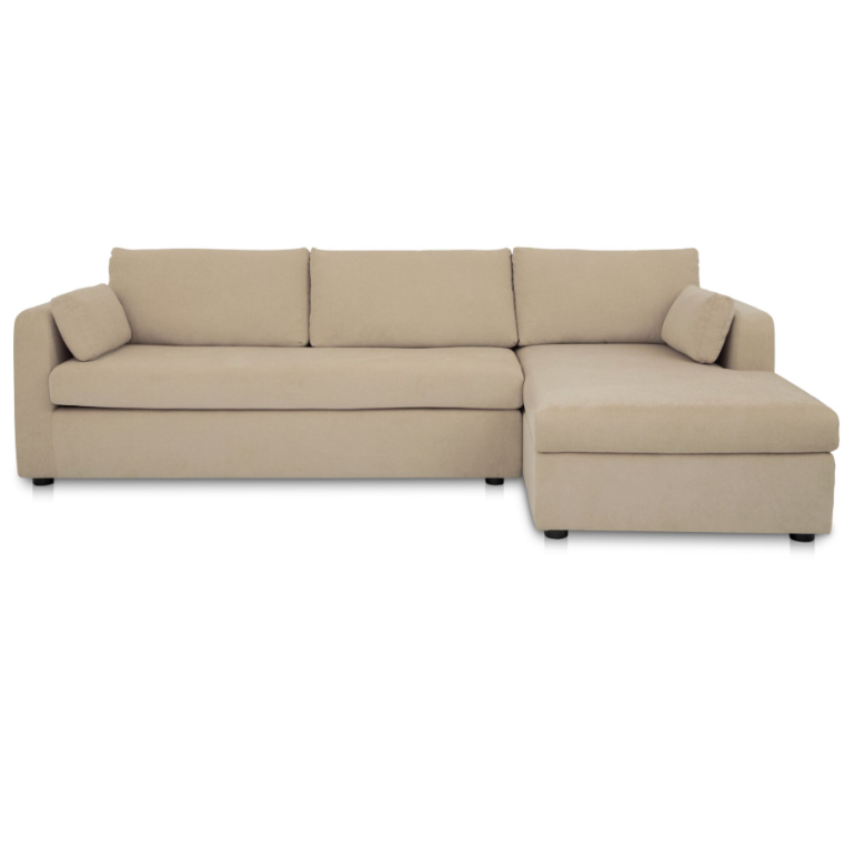 Burrow Sleeper Sectional With Storage Chaise Sand Right