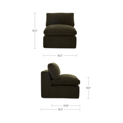 Cates Slipper Chair Dark Green - image 9