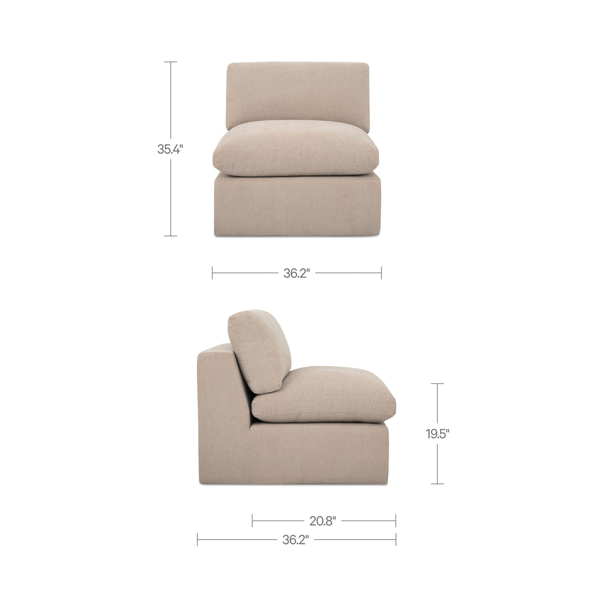 Cates Slipper Chair Pebble - image 10
